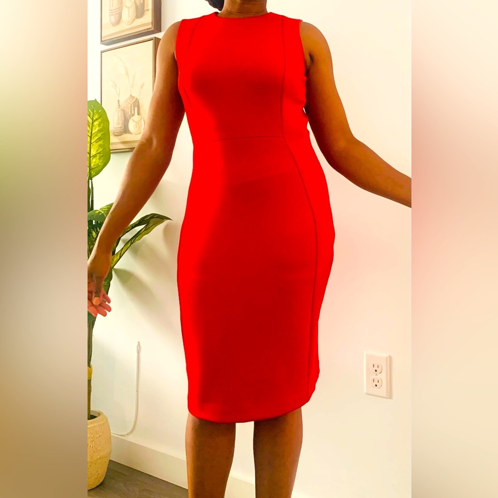 Calvin Klein red dress